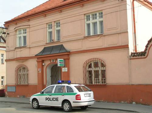 Budova policie ve Mšeně