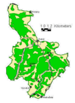 Übersichtskarte Geschützte Landschaft CHKO Kokořínsko