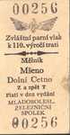 Výroční jízdenka