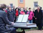 Odhalení pamětní desky obětem holocaustu