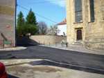 Dokončený úsek u kostela sv. Martina